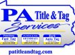 pa title and tag services logo with phone numbers and website