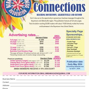 connections magazine pricing sheet